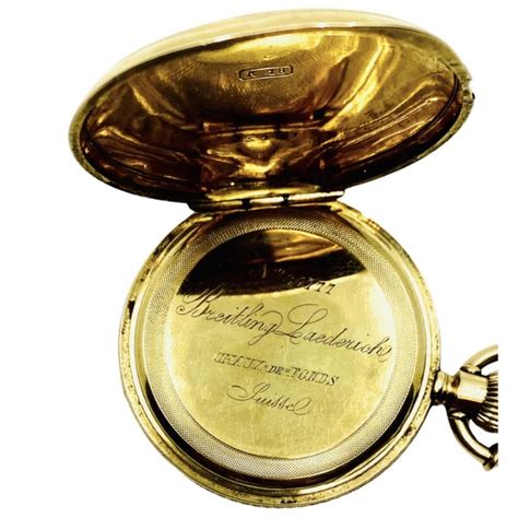 antique breitling laederich pocket watch|Breitling.